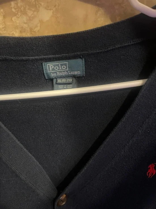 Polo Ralph Lauren Cardigan Blue Kids XL - Picture 3 of 4